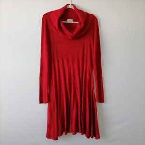 Calvin Klein Women's Red Sweater Dress Size M